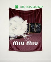 Miumiu Throw Blankets